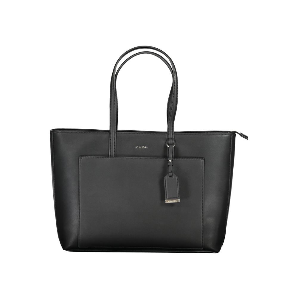 Calvin Klein Črna poliestrska torbica