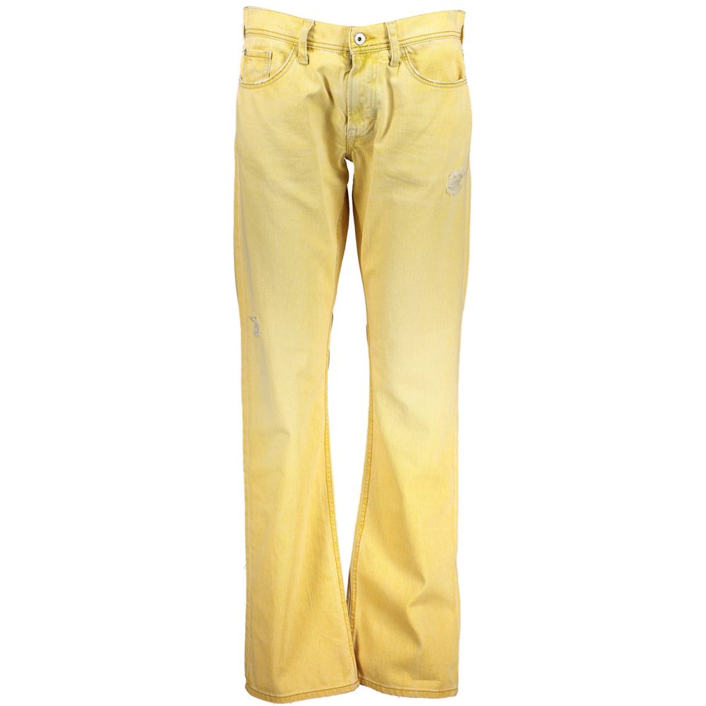 Meltin'Pot Yellow Cotton Jeans & Pant