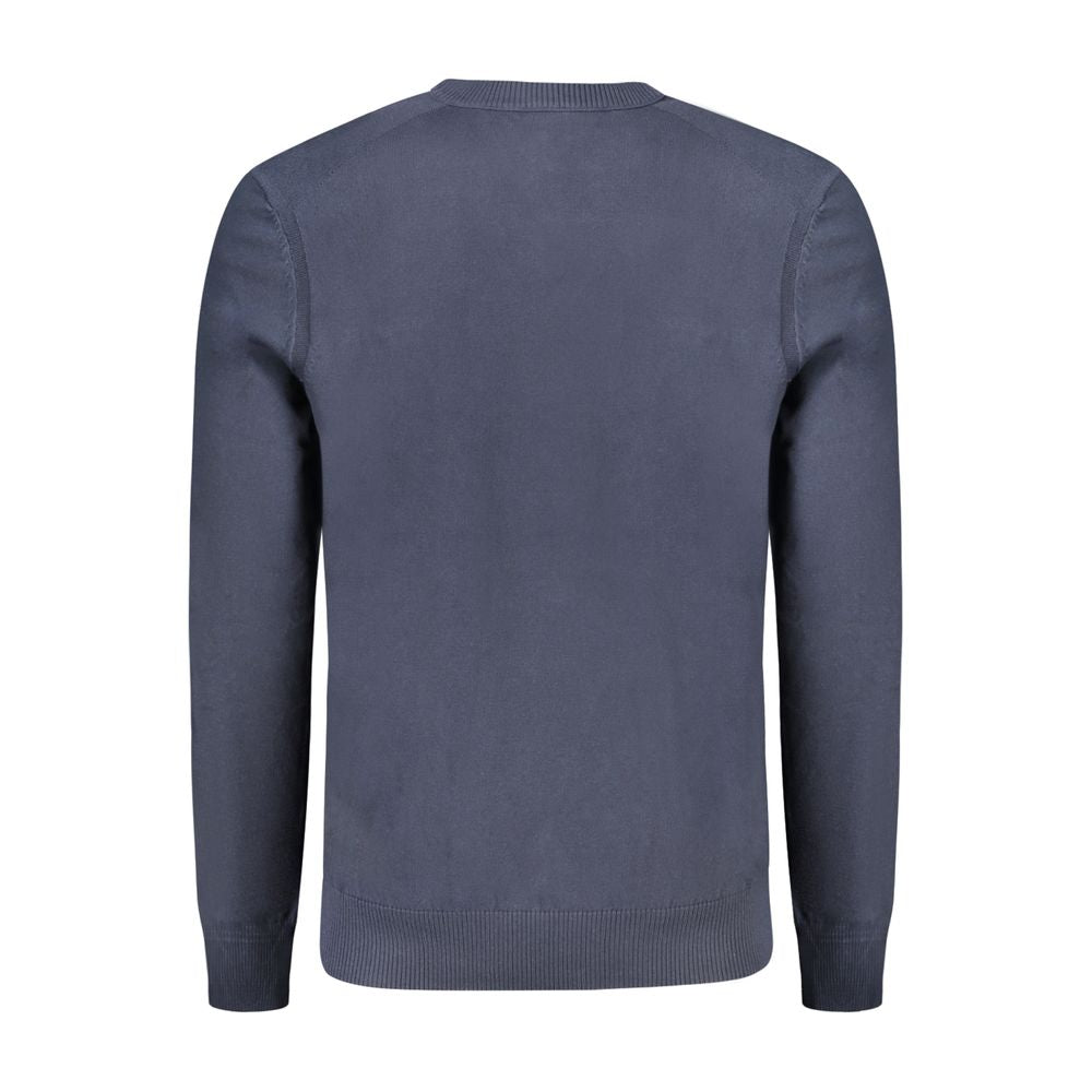 Modri bombažni pulover Hugo Boss