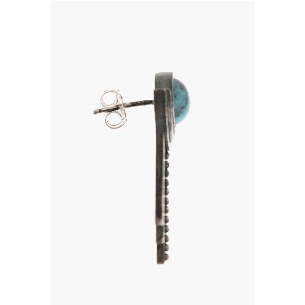 NOVE25 Silver SOLE e PIOGGIA Earrings with Central Stone