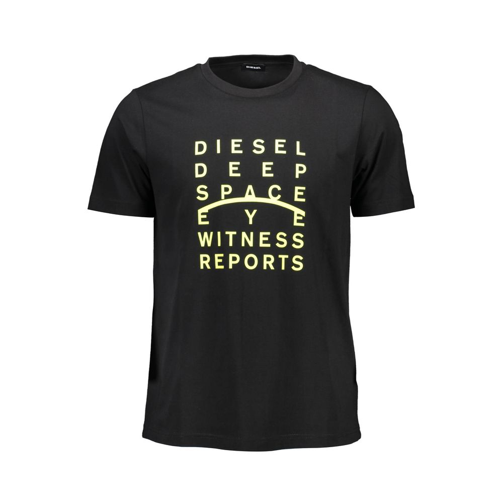 Diesel Black Cotton T-Shirt