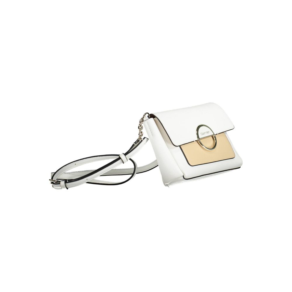 Calvin Klein White Polyethylene Handbag