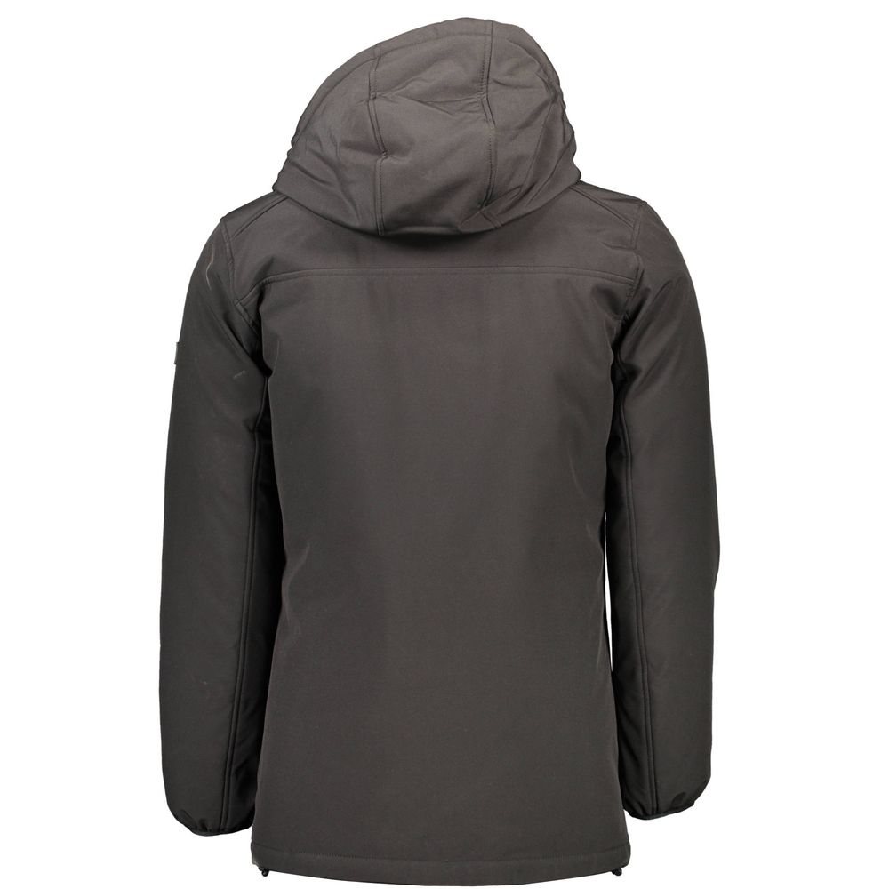 Yes Zee Black Polyester Jacket