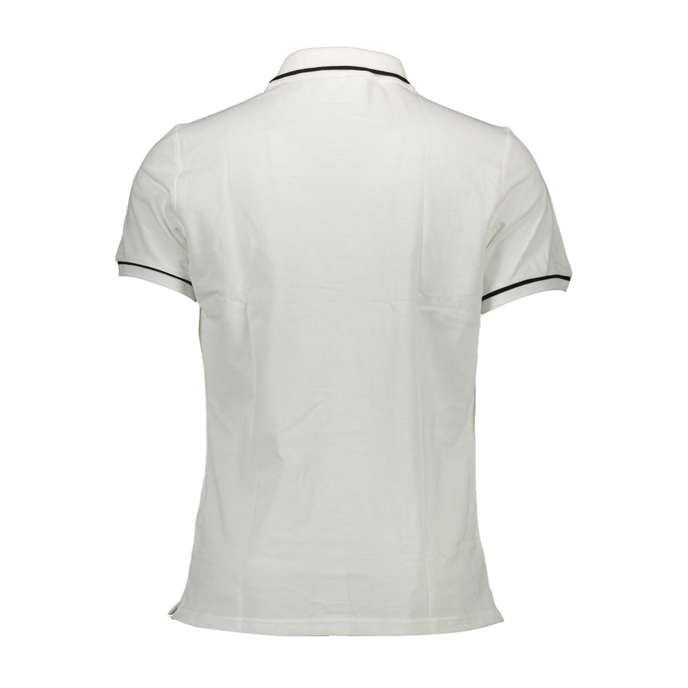 Calvin Klein Bela bombažna polo majica
