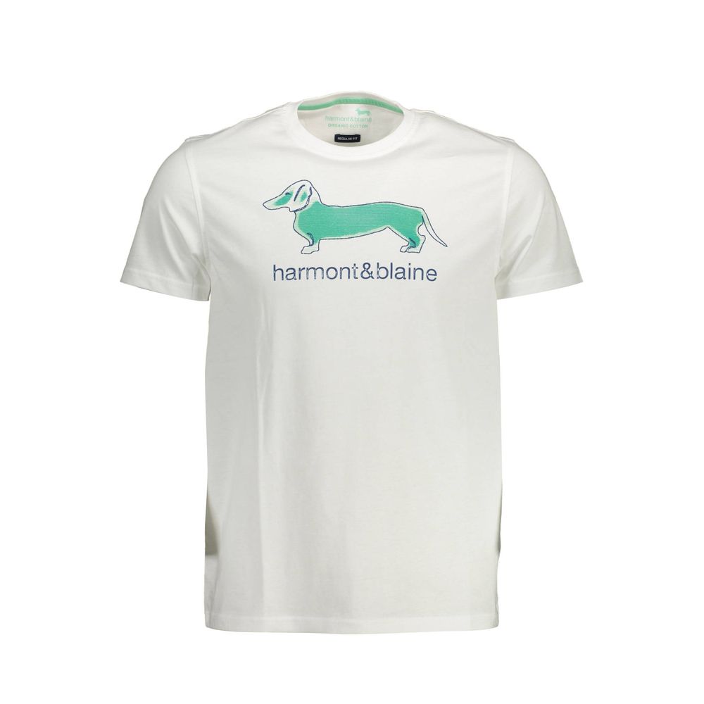 Harmont & Blaine White Cotton T-Shirt
