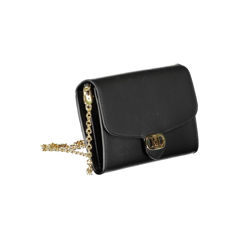 Ralph Lauren Black Leather Handbag