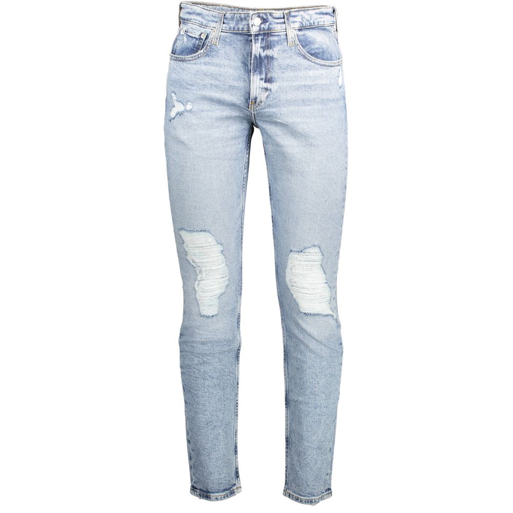 Calvin Klein Blue Cotton Jeans & Pant