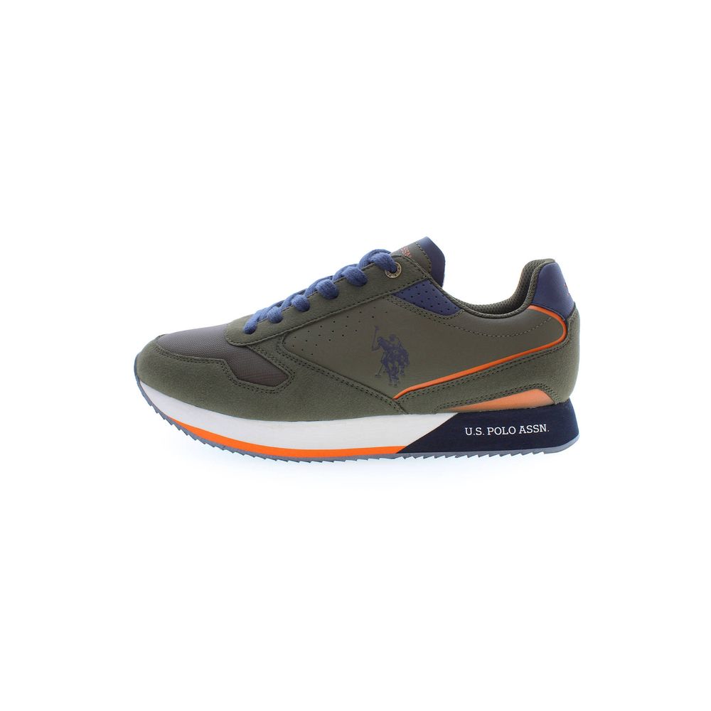 U.S. POLO ASSN. Green Polyester Sneaker