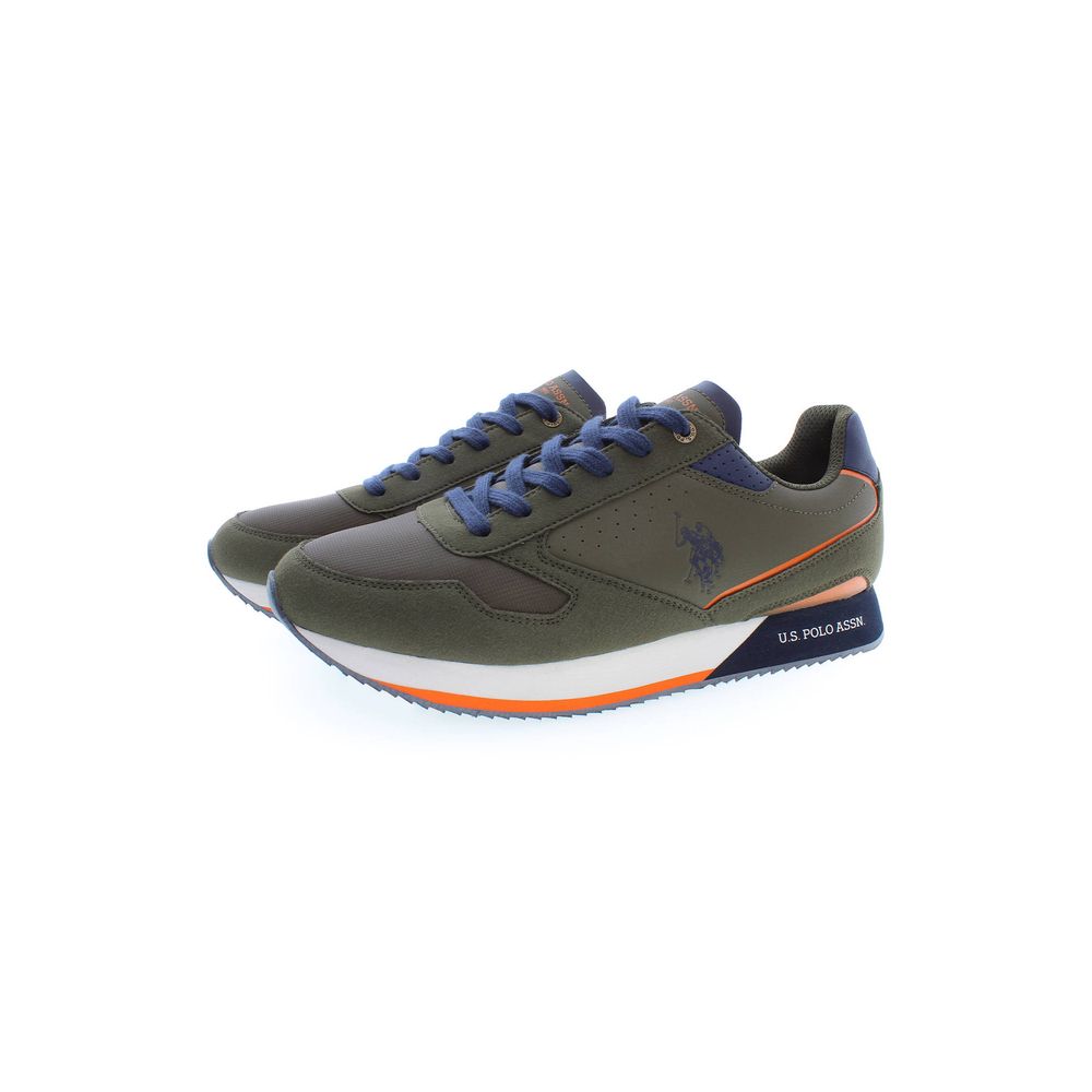 U.S. POLO ASSN. Green Polyester Sneaker