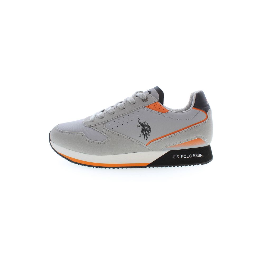 U.S. POLO ASSN. Gray Polyester Sneaker
