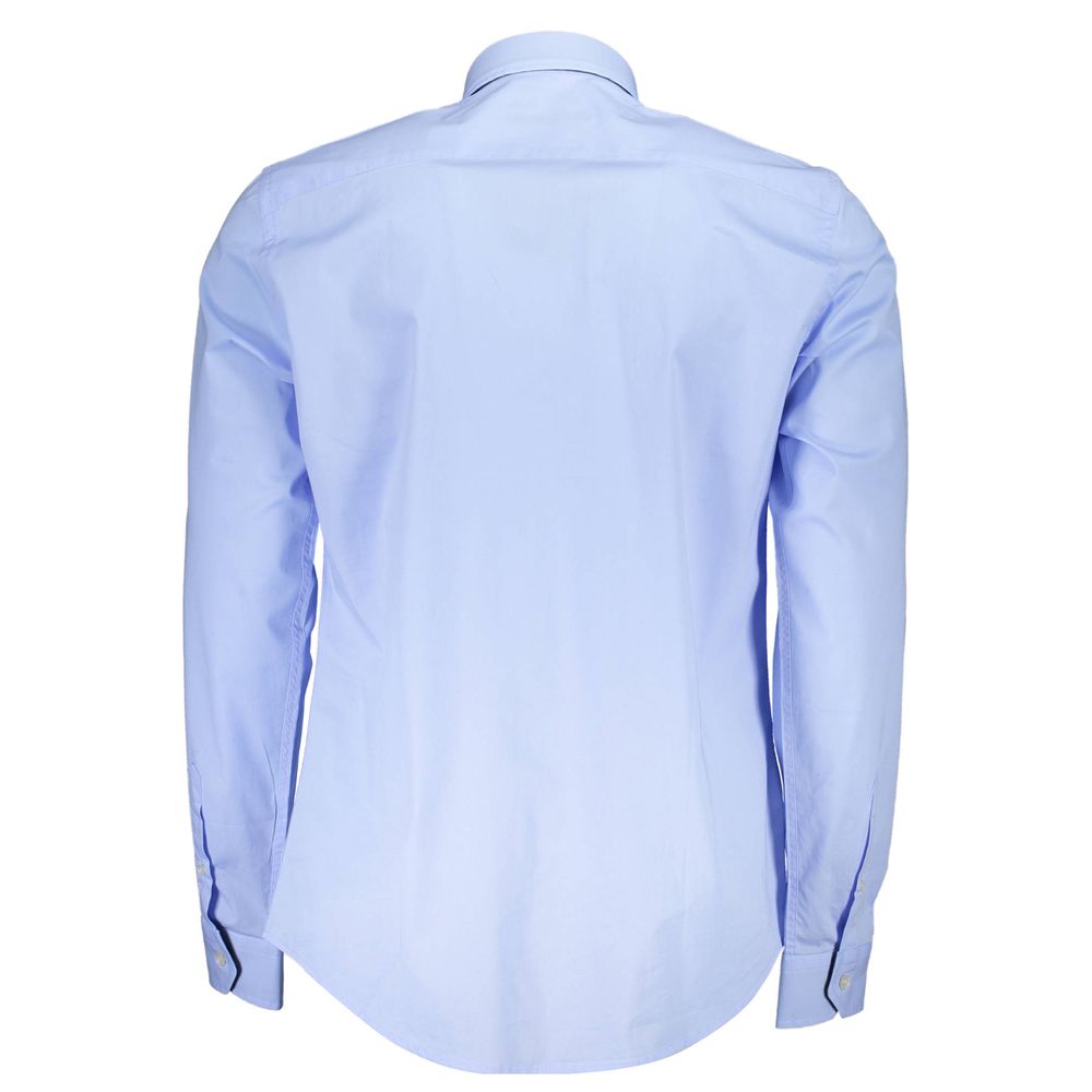 Harmont & Blaine Blue Cotton Shirt