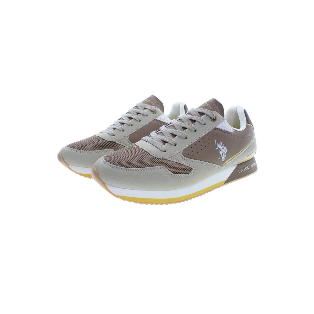 U.S. POLO ASSN. Beige Polyester Sneaker
