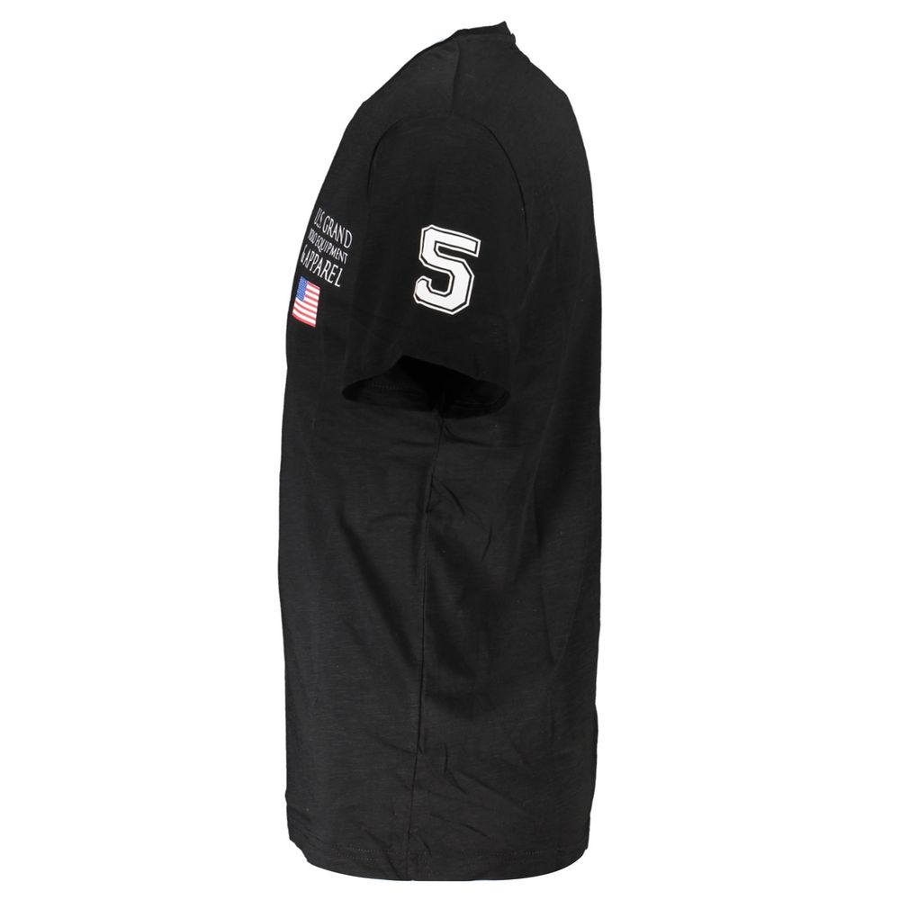 U.S. Grand Polo Black Cotton T-Shirt