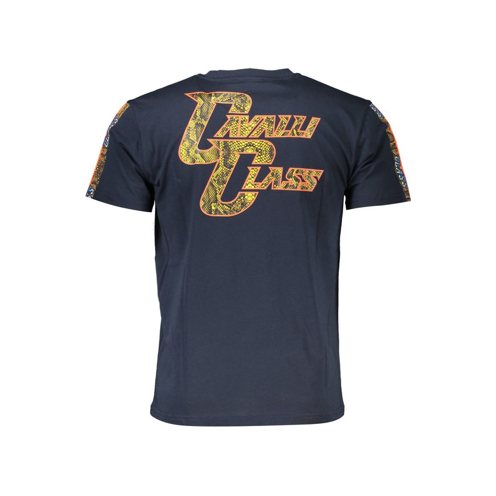 Cavalli Class Blue Cotton T-Shirt