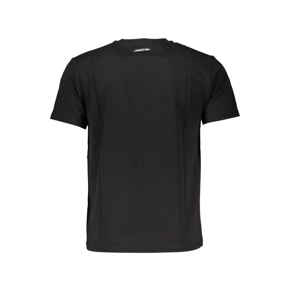 Cavalli Class Black Cotton T-Shirt