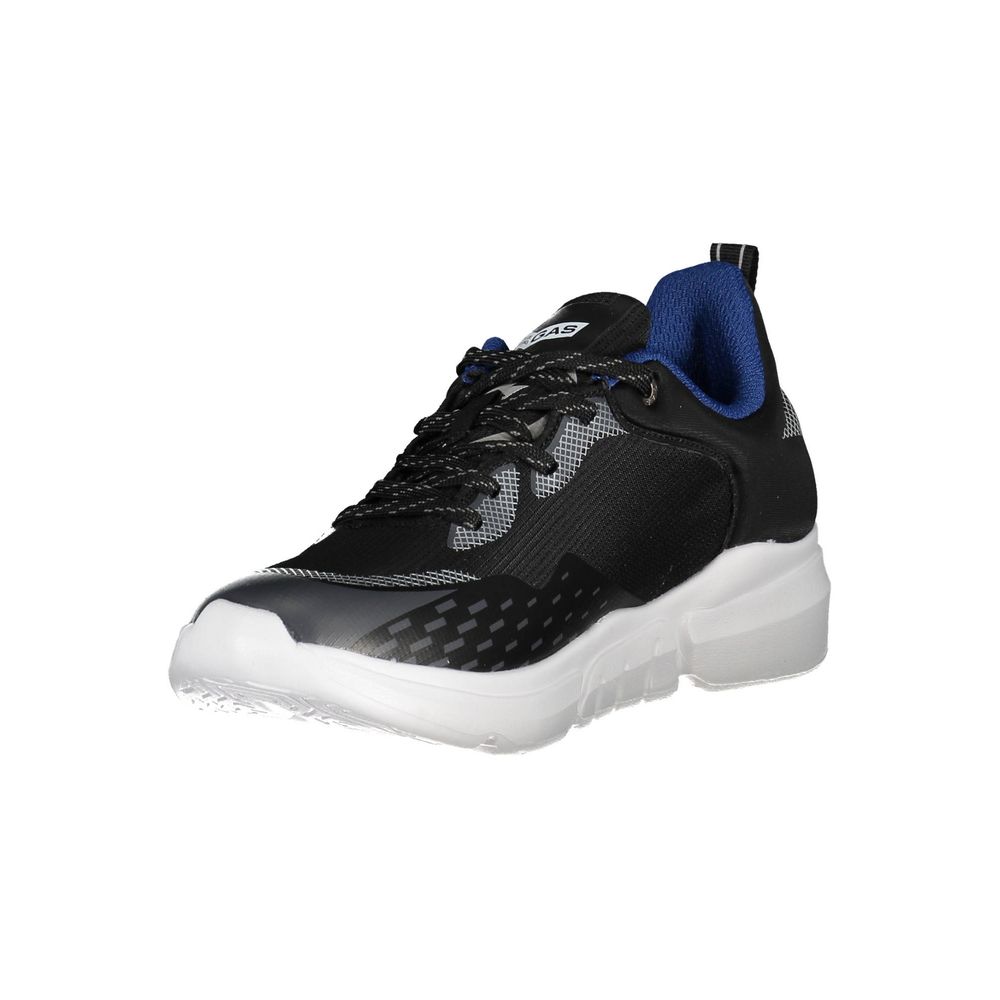 Gas Black Artificial Leather Sneaker