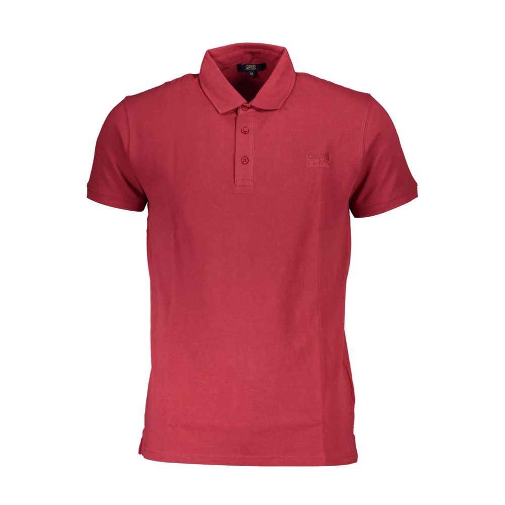 Cavalli Class Rdeča bombažna polo majica