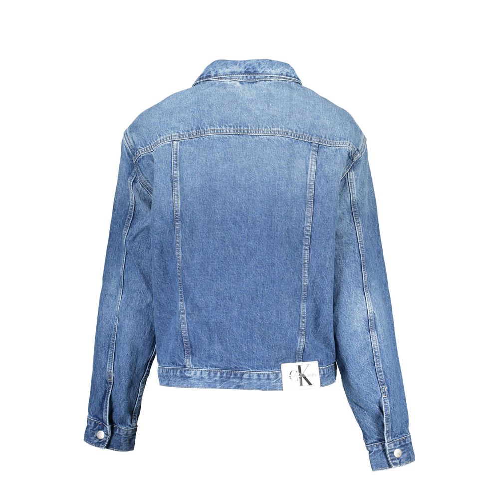 Calvin Klein Blue Cotton Jackets & Coat