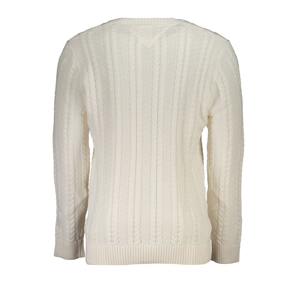 Tommy Hilfiger White Cotton Sweater