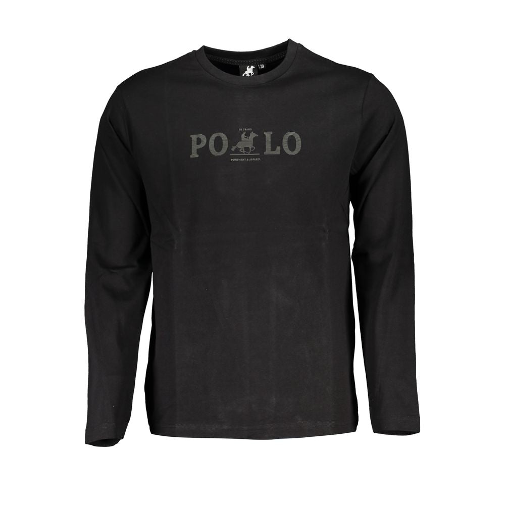 U.S. Grand Polo Black Cotton T-Shirt