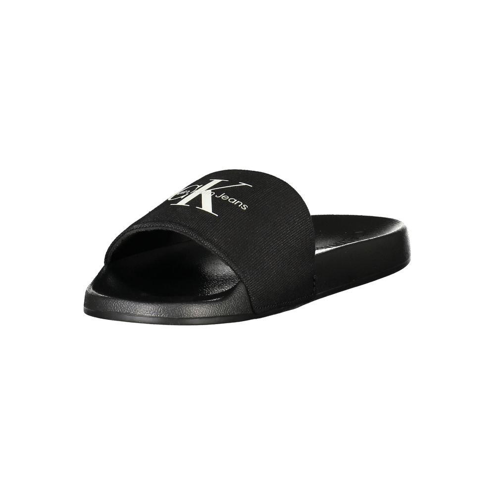Calvin Klein Black Polyester Sandal