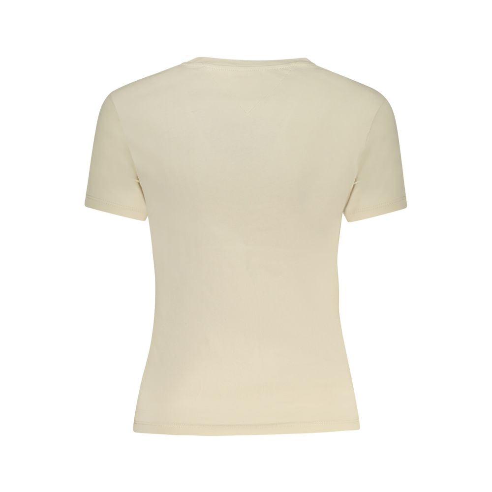 Tommy Hilfiger Beige Cotton Tops & T-Shirt