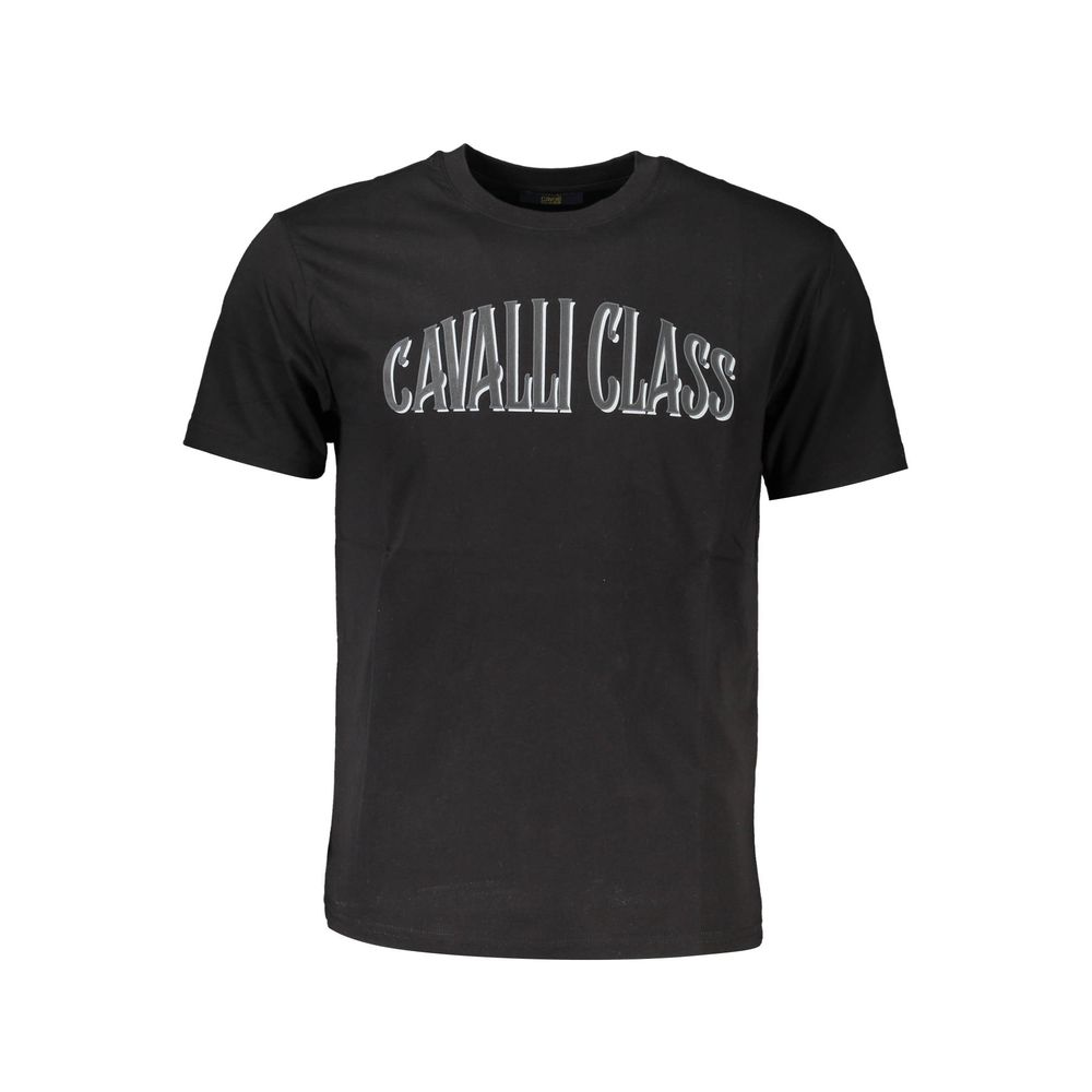 Cavalli Class Black Cotton T-Shirt
