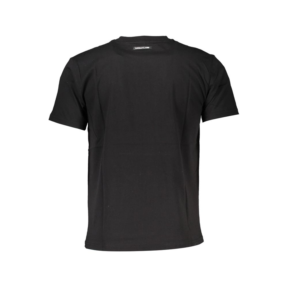 Cavalli Class Black Cotton T-Shirt