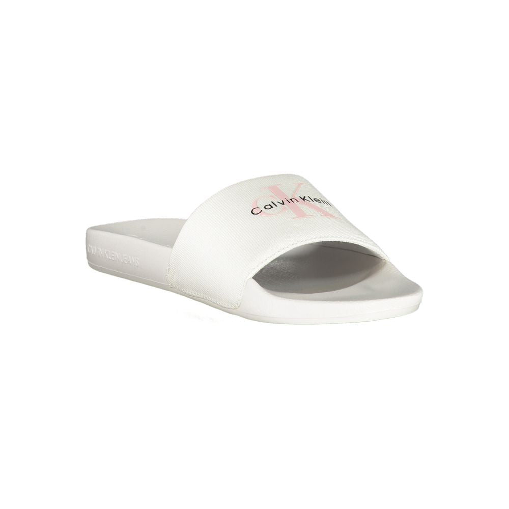 Calvin Klein White Polyester Women Sandal