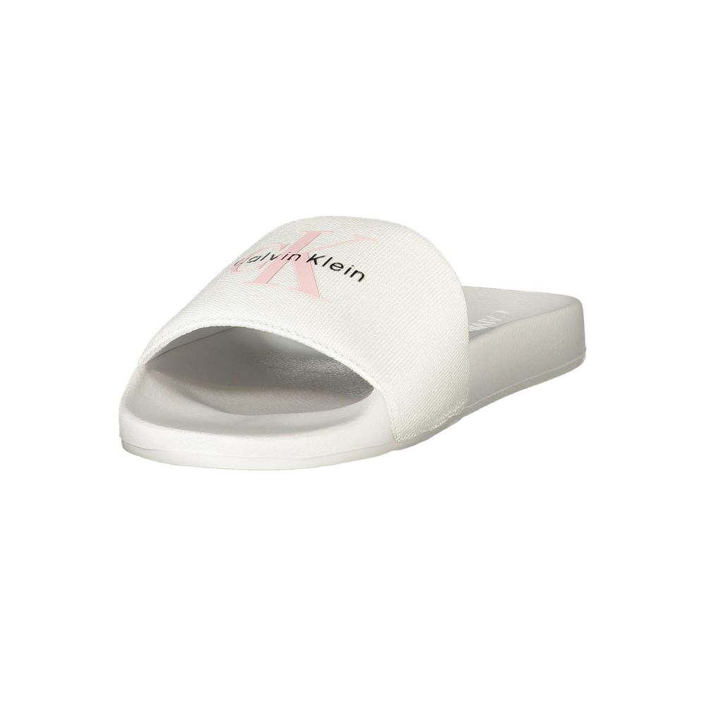 Calvin Klein White Polyester Women Sandal