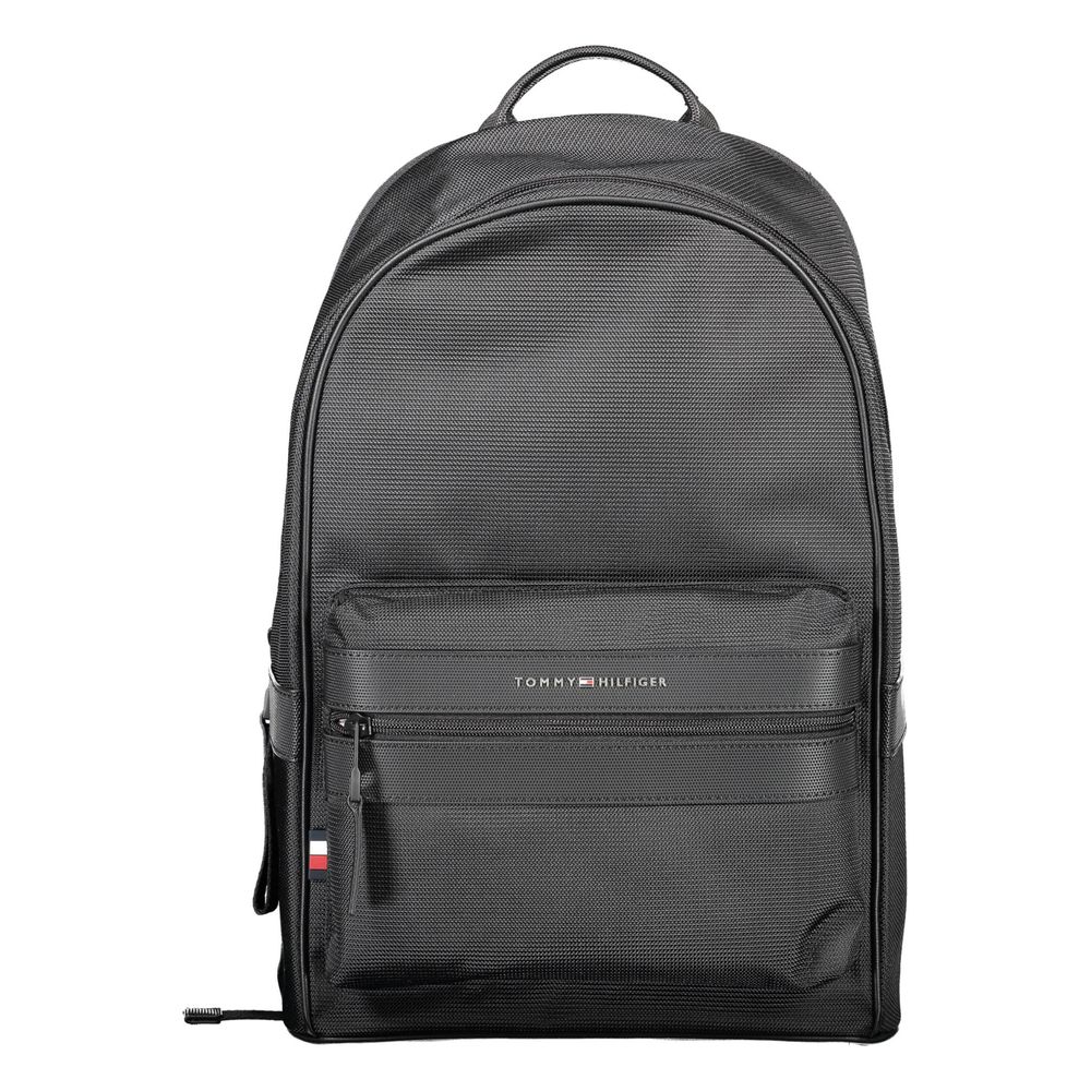 Tommy Hilfiger Black Polyester Backpack