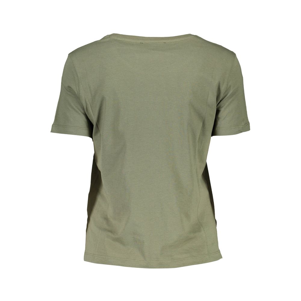 Guess Jeans Green Cotton Tops & T-Shirt