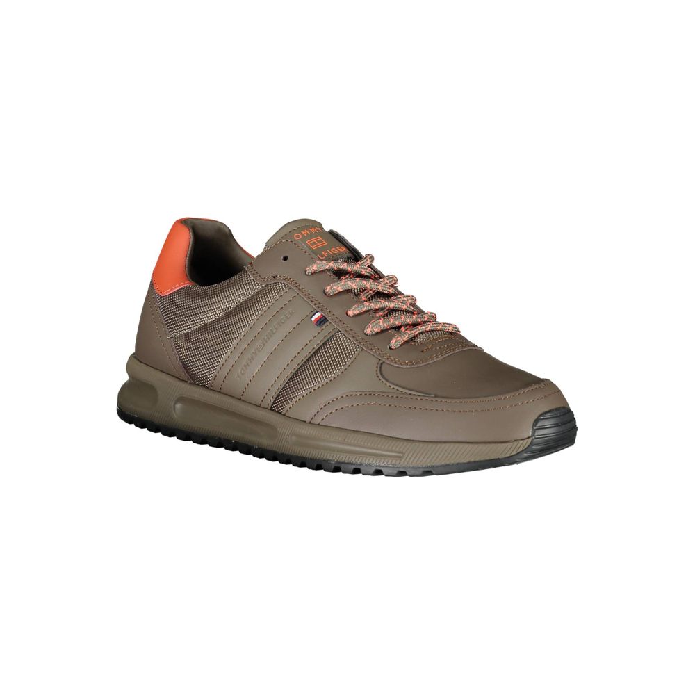 Tommy Hilfiger Brown Synthetic Sneaker