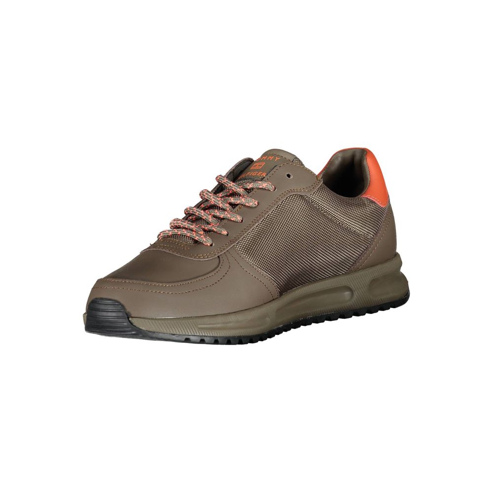 Tommy Hilfiger Brown Synthetic Sneaker