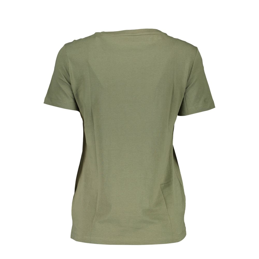Guess Jeans Green Cotton Tops & T-Shirt
