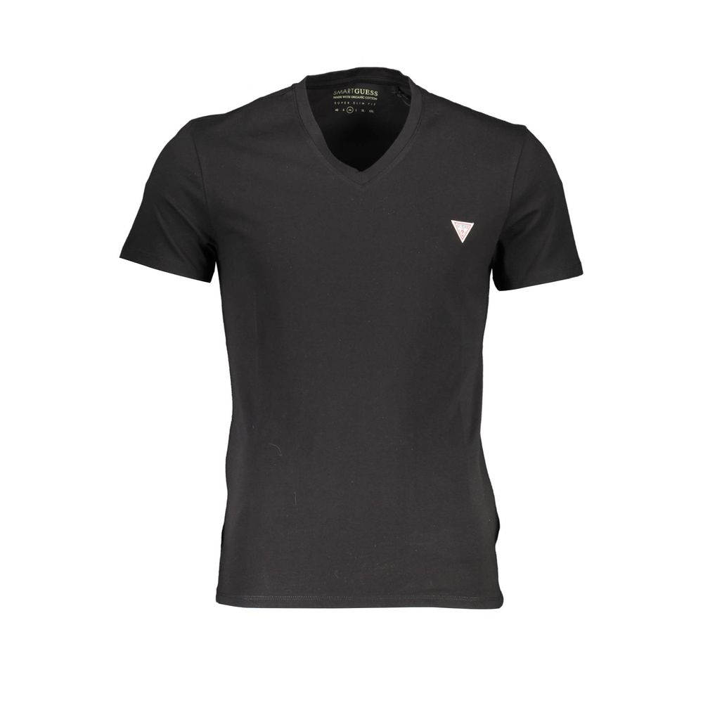Guess Jeans Black Cotton T-Shirt