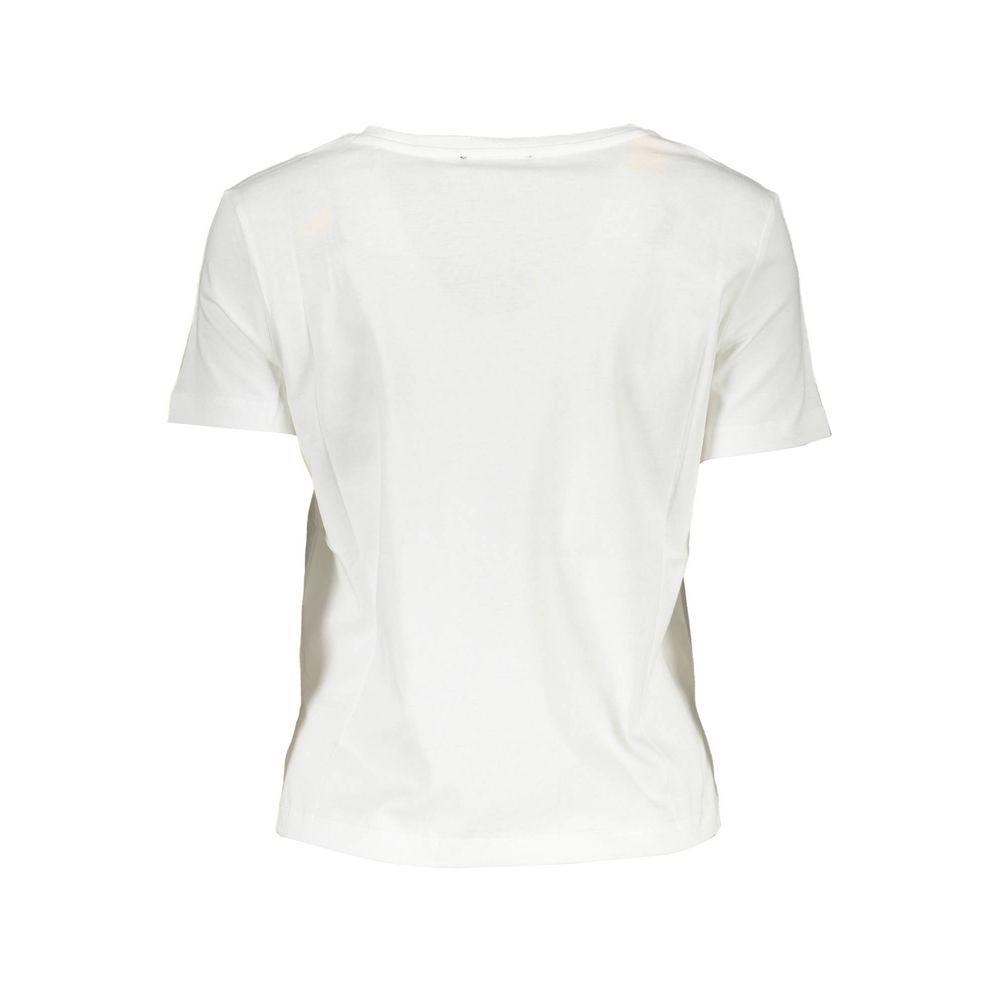 Guess Jeans White Cotton Tops & T-Shirt
