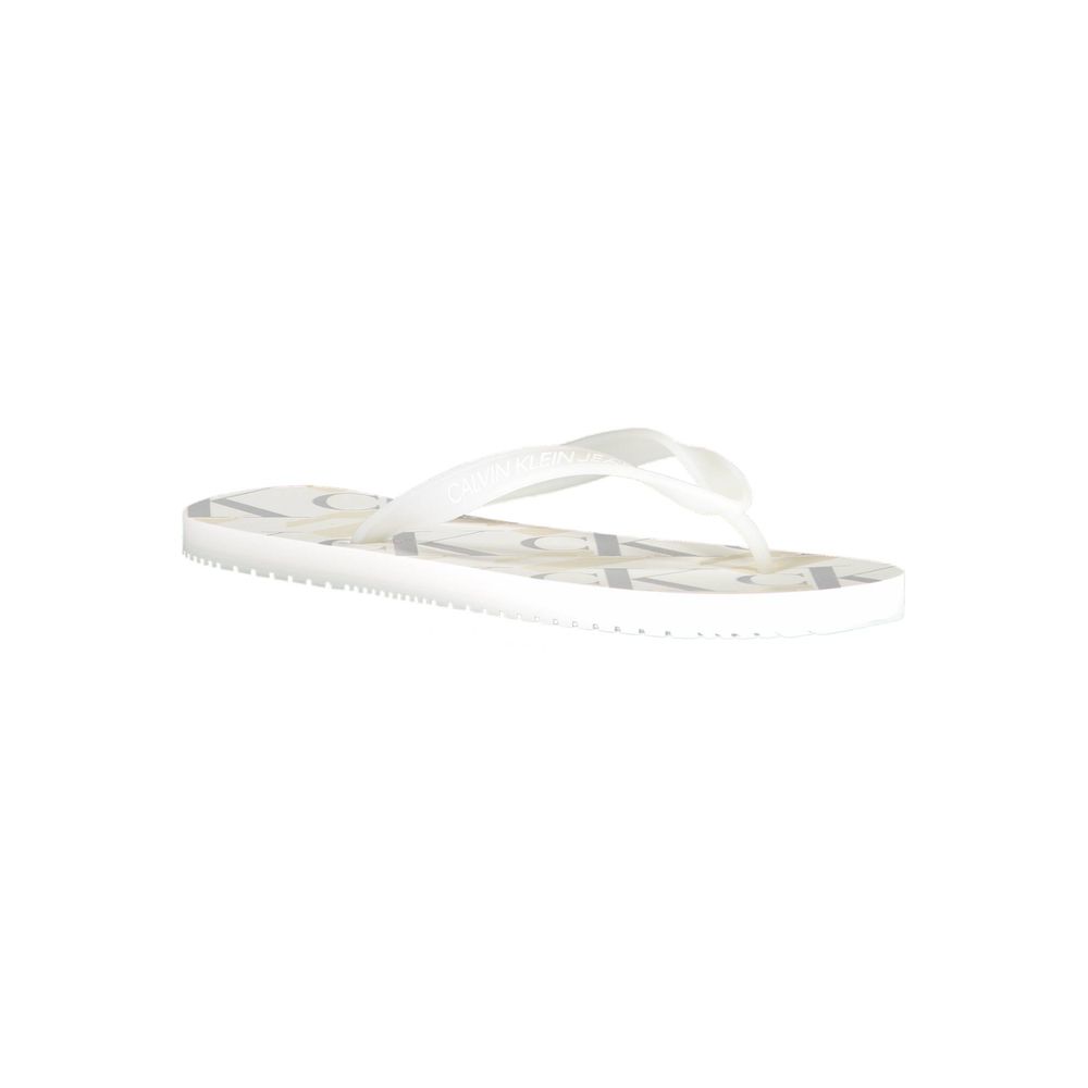 Calvin Klein White Polyester Sandal