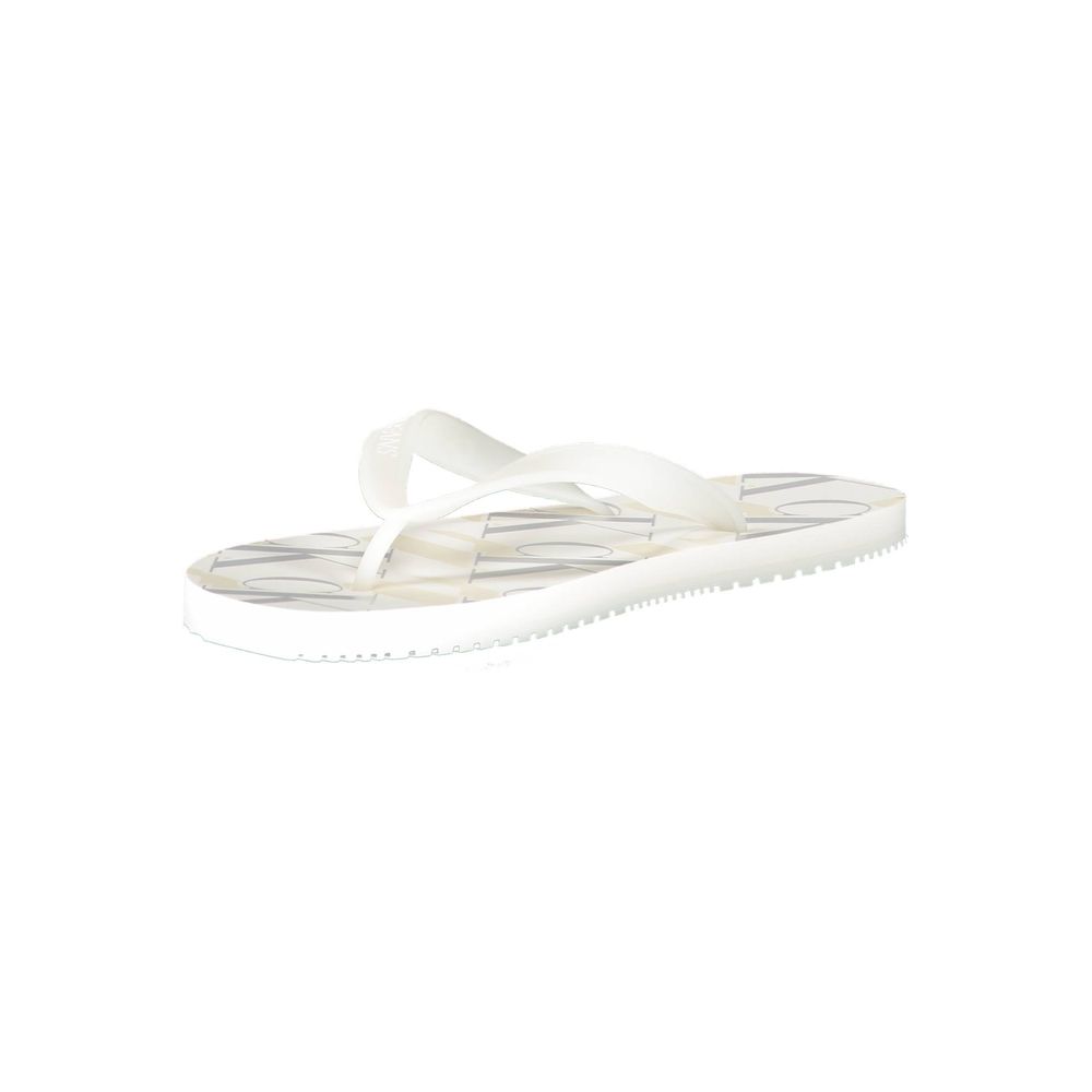 Calvin Klein White Polyester Sandal