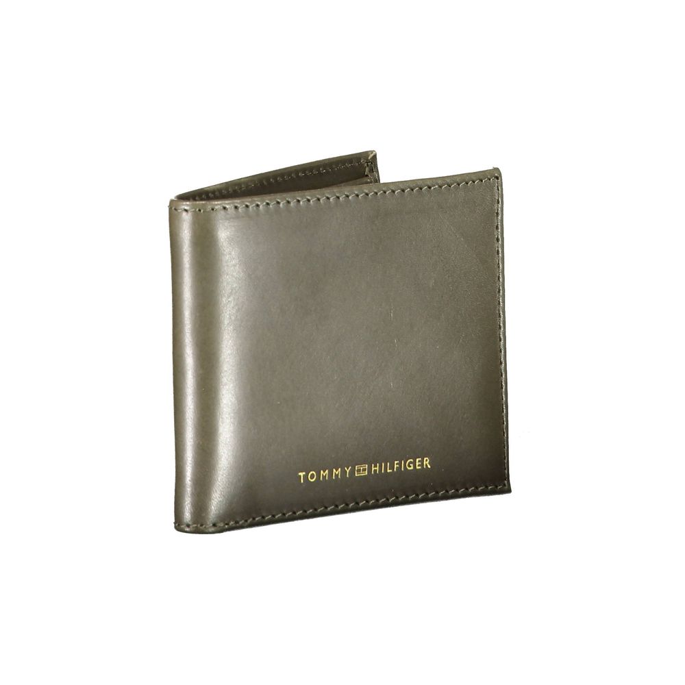 Tommy Hilfiger Green Leather Wallet