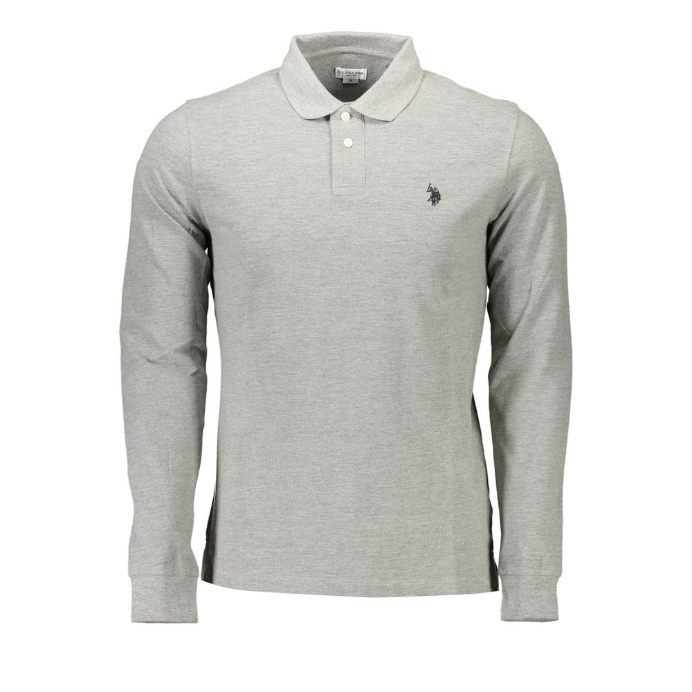 U.S. POLO ASSN. Gray Cotton Polo Shirt