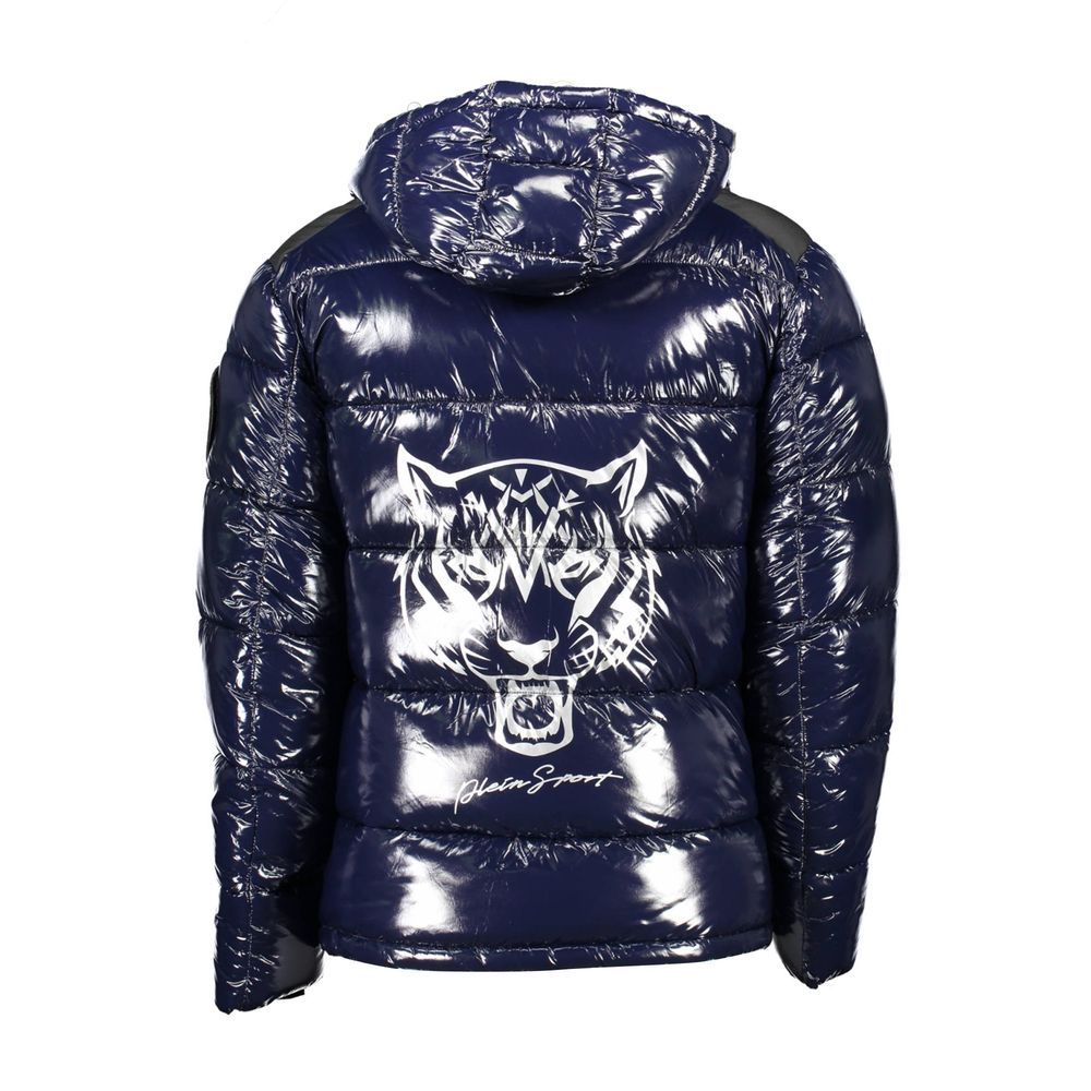 Plein Sport Blue Polyester Jacket