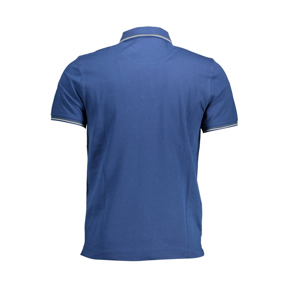 Harmont & Blaine Blue Cotton Polo Shirt