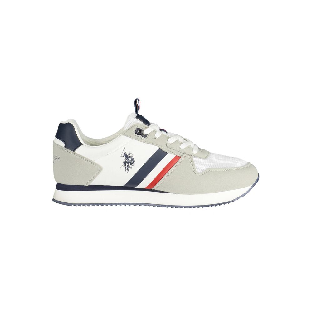 U.S. POLO ASSN. White Polyester Sneaker