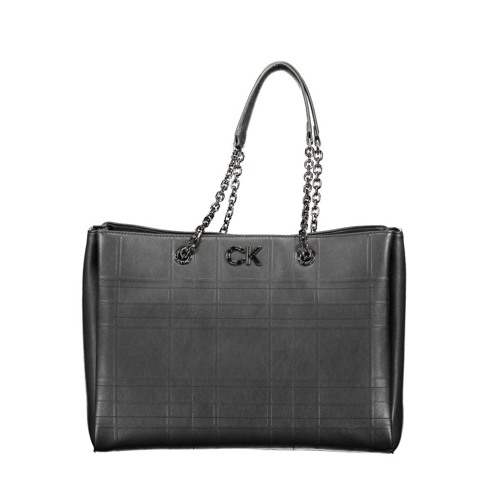Calvin Klein Črna poliestrska torbica