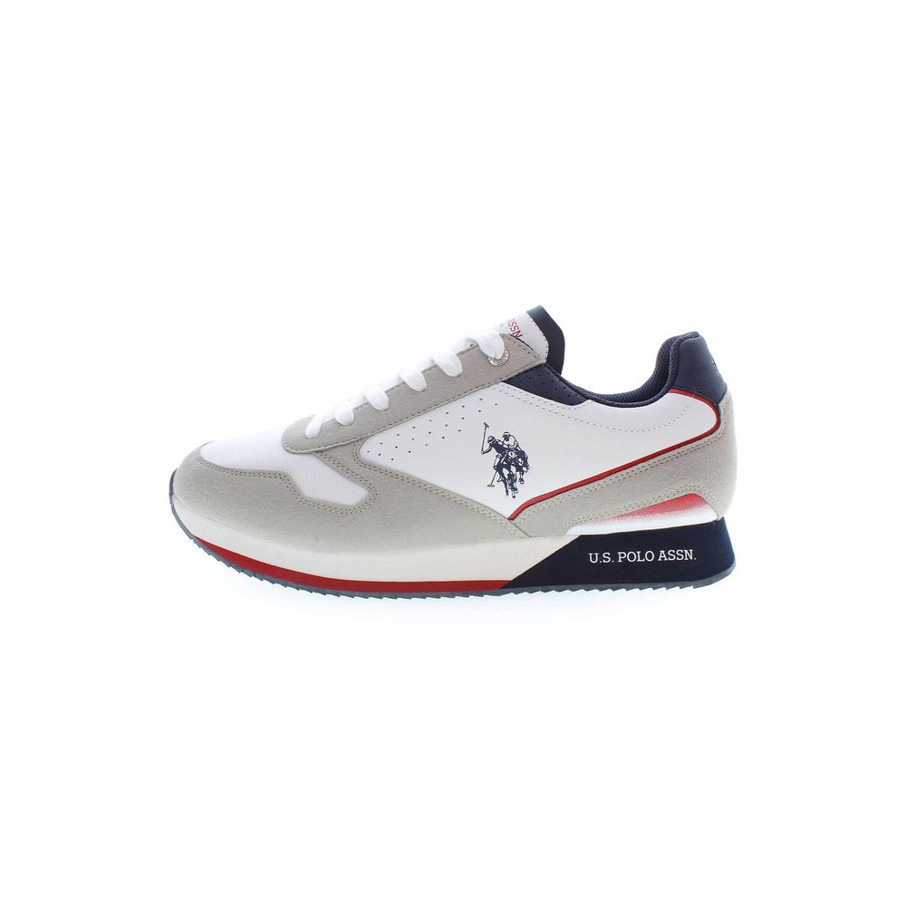 U.S. POLO ASSN. White Polyester Sneaker