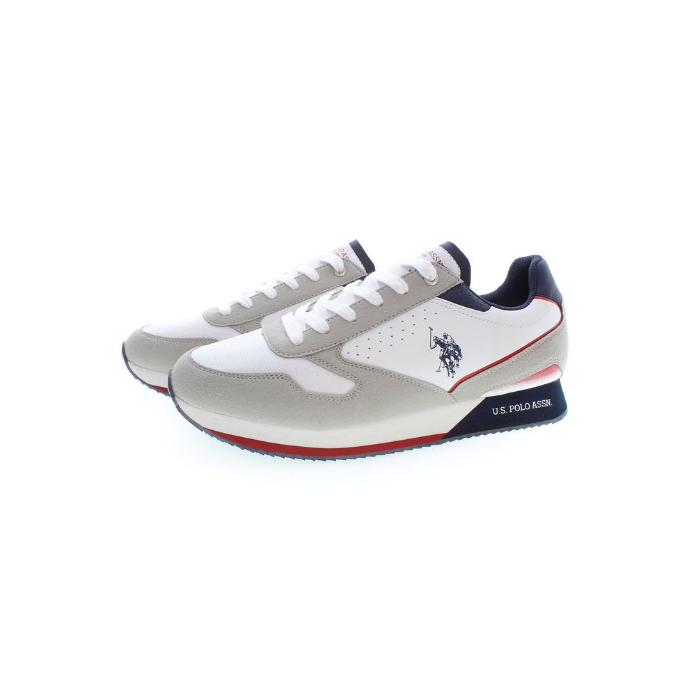 U.S. POLO ASSN. White Polyester Sneaker