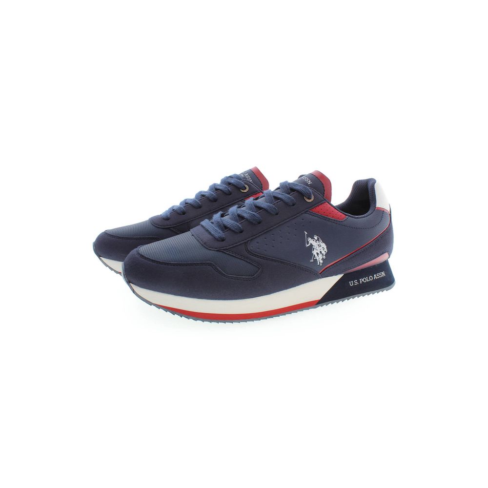 U.S. POLO ASSN. Blue Polyester Sneaker
