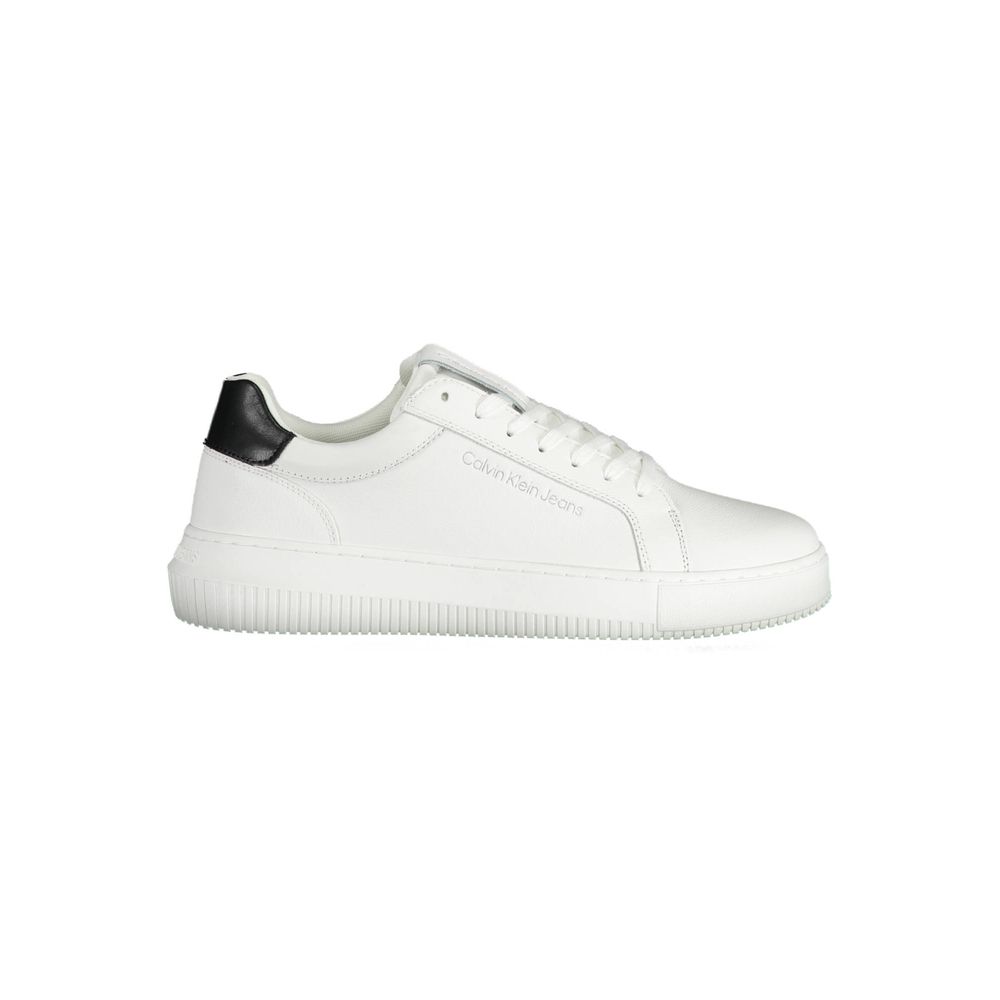 Calvin Klein White Polyester Sneaker