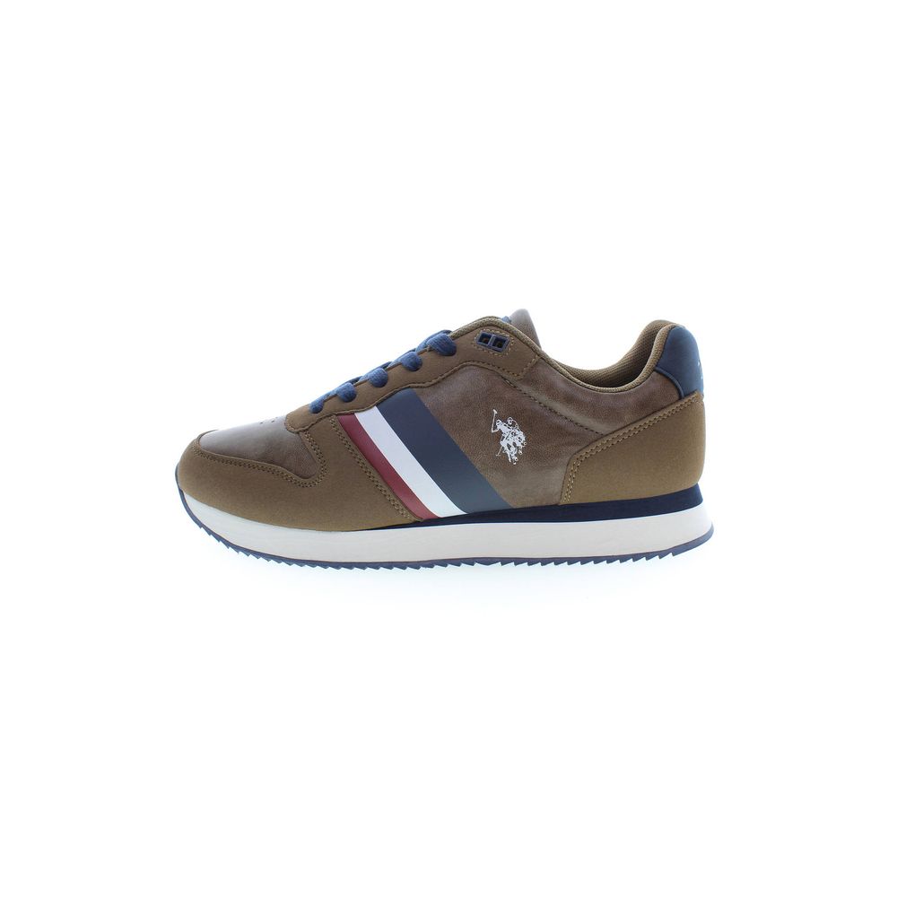 U.S. POLO ASSN. Brown Polyester Sneaker